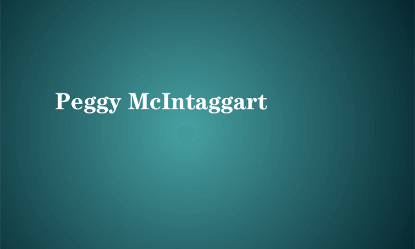 Peggy McIntaggart