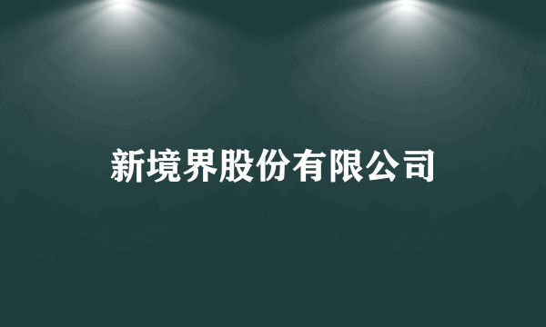 新境界股份有限公司