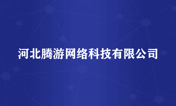 河北腾游网络科技有限公司