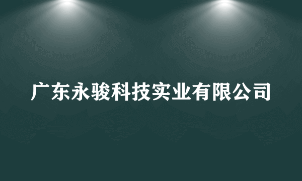 广东永骏科技实业有限公司