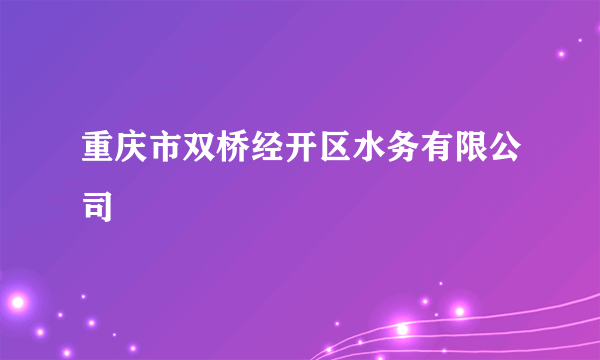 重庆市双桥经开区水务有限公司