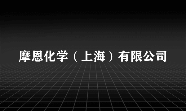 摩恩化学（上海）有限公司