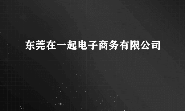 东莞在一起电子商务有限公司