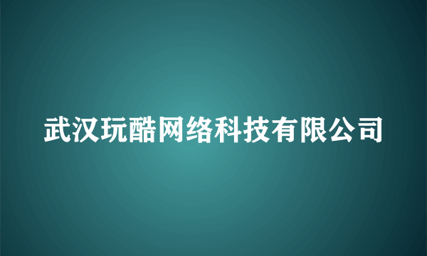 武汉玩酷网络科技有限公司