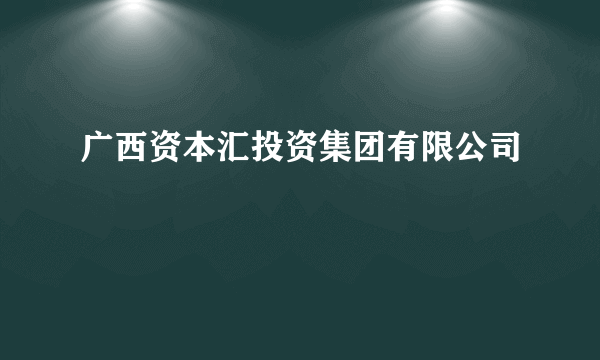 广西资本汇投资集团有限公司