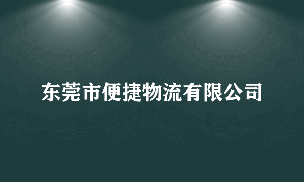 东莞市便捷物流有限公司