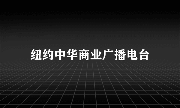 纽约中华商业广播电台