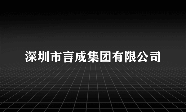 深圳市言成集团有限公司