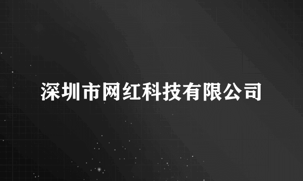 深圳市网红科技有限公司