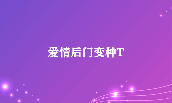 爱情后门变种T