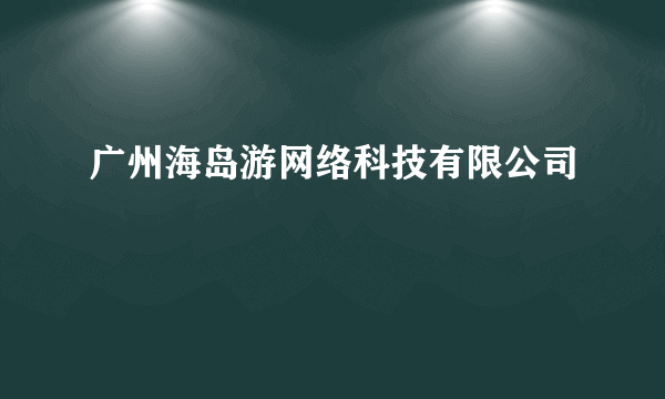 广州海岛游网络科技有限公司