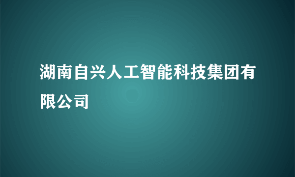 湖南自兴人工智能科技集团有限公司