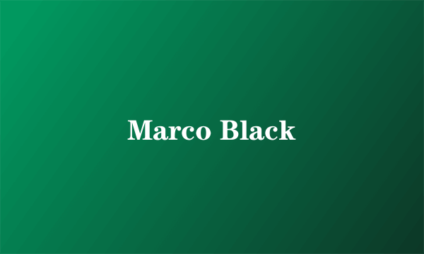 Marco Black