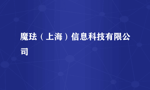 魔珐（上海）信息科技有限公司