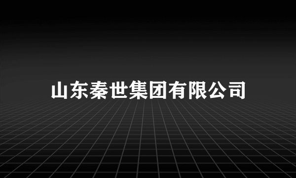 山东秦世集团有限公司