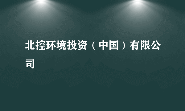 北控环境投资（中国）有限公司