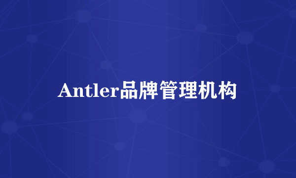 Antler品牌管理机构