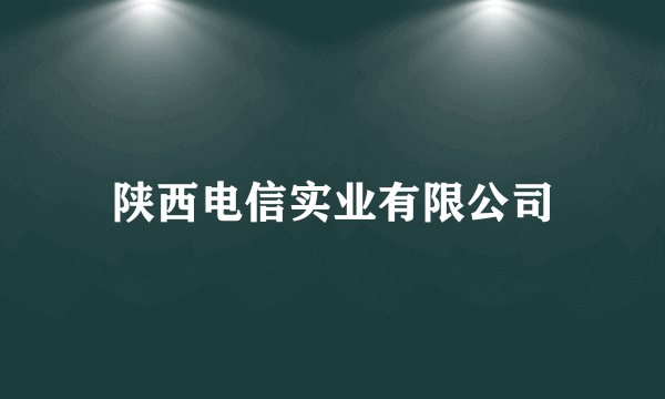 陕西电信实业有限公司