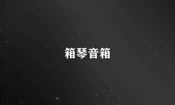 箱琴音箱