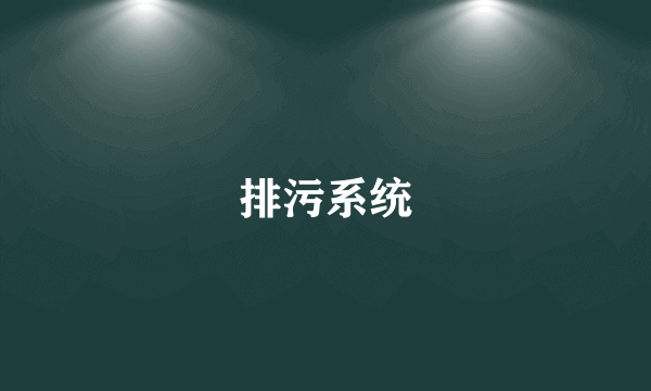 排污系统