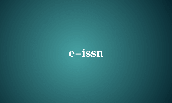 e-issn