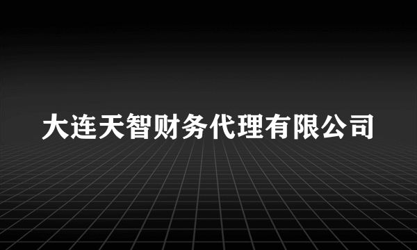 大连天智财务代理有限公司