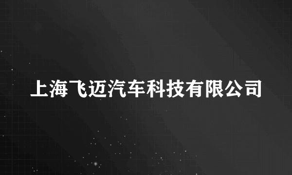 上海飞迈汽车科技有限公司