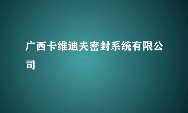 广西卡维迪夫密封系统有限公司