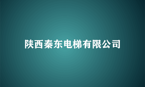 陕西秦东电梯有限公司