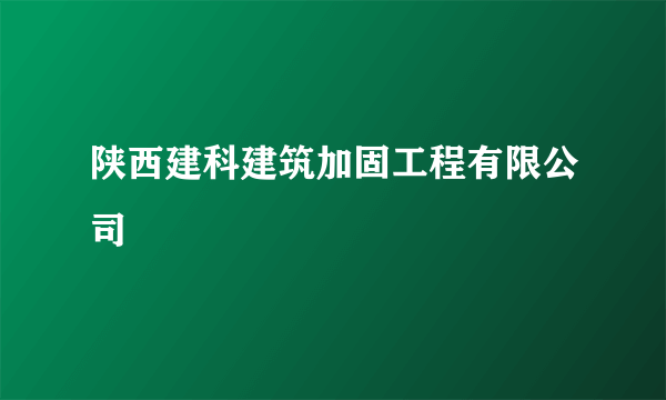 陕西建科建筑加固工程有限公司