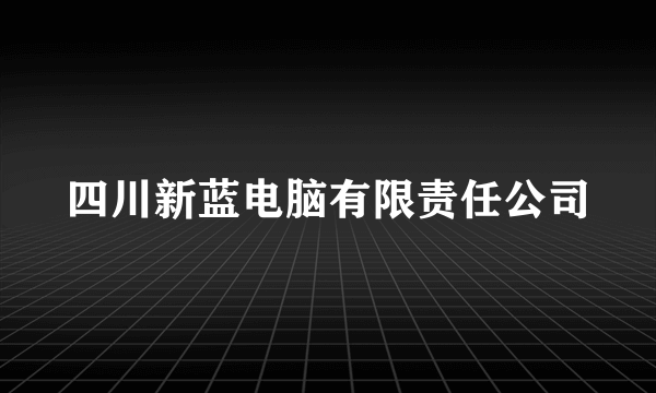 四川新蓝电脑有限责任公司