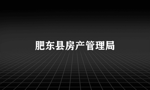 肥东县房产管理局