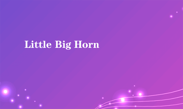 Little Big Horn