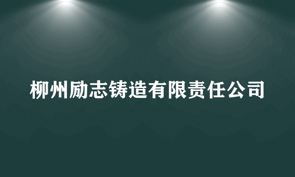 柳州励志铸造有限责任公司