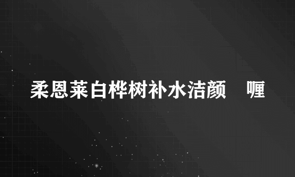 柔恩莱白桦树补水洁颜啫喱