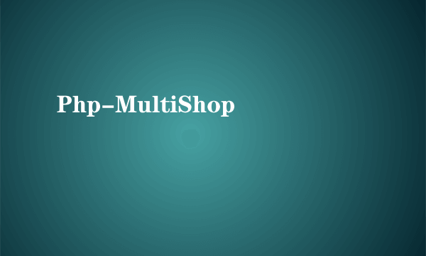 Php-MultiShop