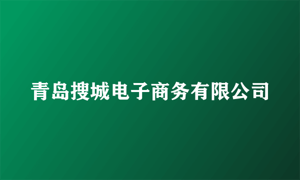 青岛搜城电子商务有限公司