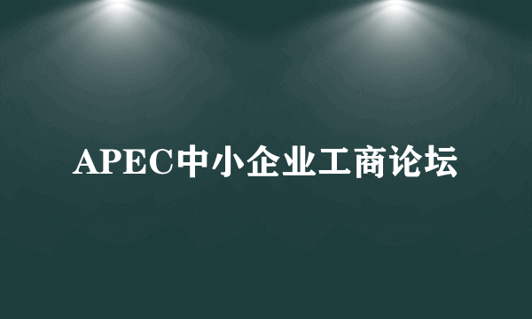 APEC中小企业工商论坛