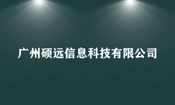 广州硕远信息科技有限公司