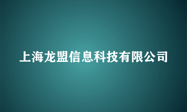 上海龙盟信息科技有限公司