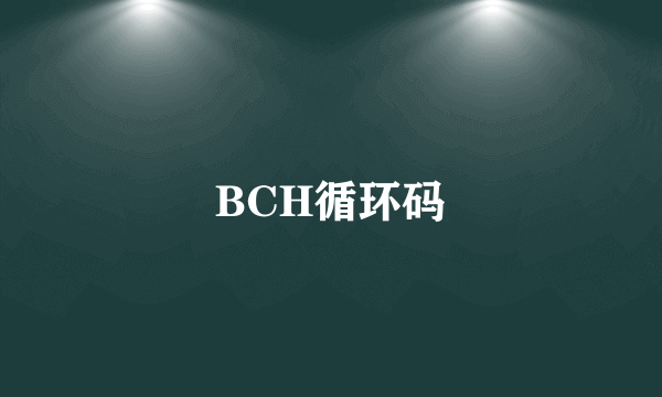 BCH循环码