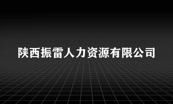 陕西振雷人力资源有限公司