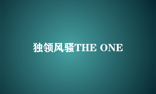 独领风骚THE ONE