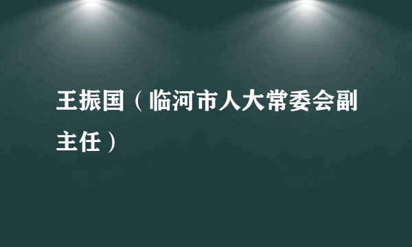 王振国（临河市人大常委会副主任）