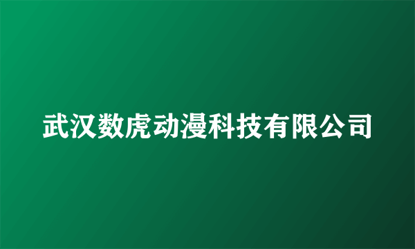 武汉数虎动漫科技有限公司