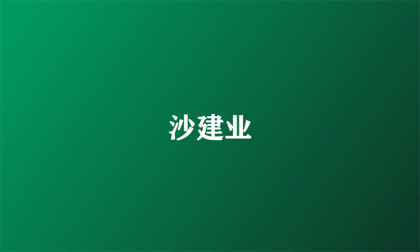 沙建业