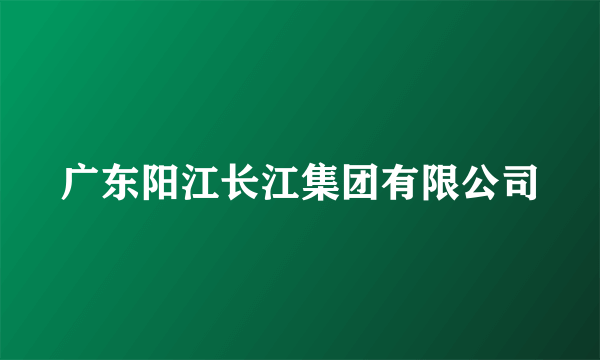 广东阳江长江集团有限公司