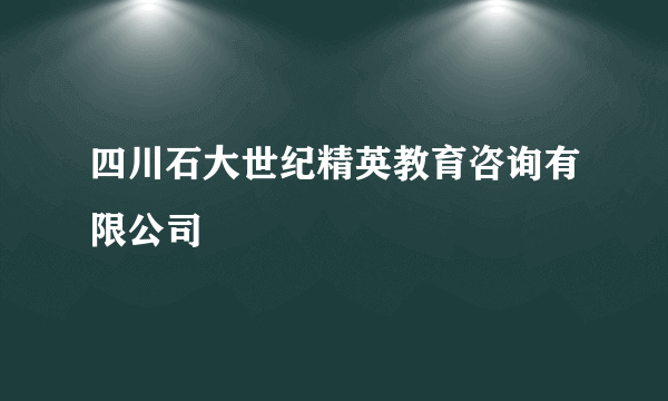 四川石大世纪精英教育咨询有限公司