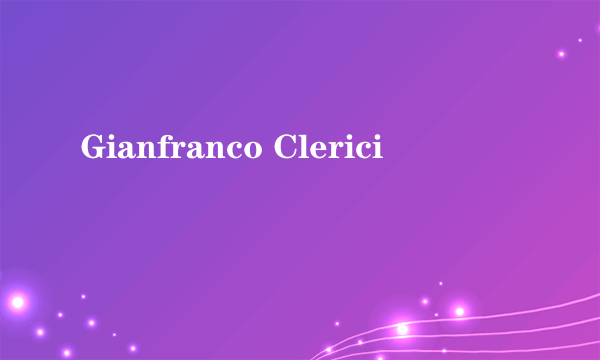 Gianfranco Clerici