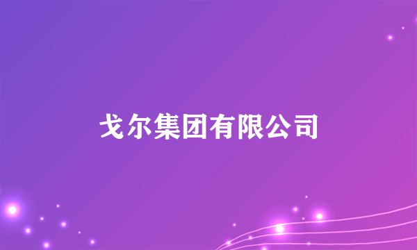 戈尔集团有限公司